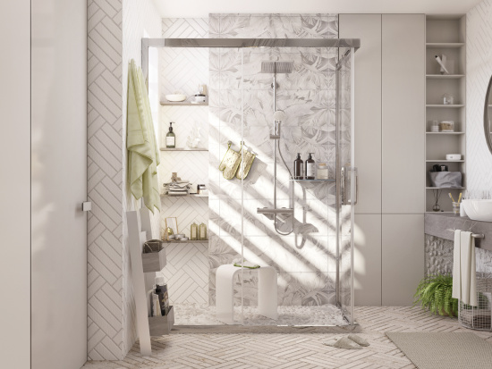 Душевой уголок Stworki Карлстад 120x90 см профиль хром глянец