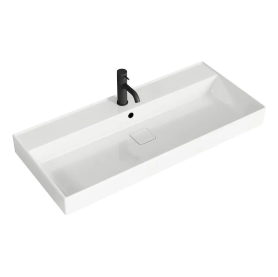 Тумба с раковиной Aqwella 5 stars Geometria 100 подвесная, 1 ящик, морская дюна