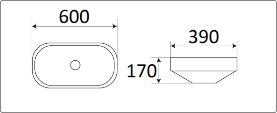 Раковина CeramaLux 5006C