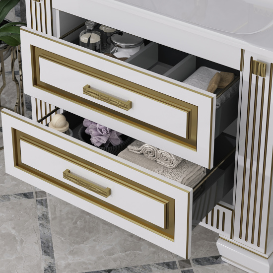 Мебель для ванной Opadiris Оникс 100 золото