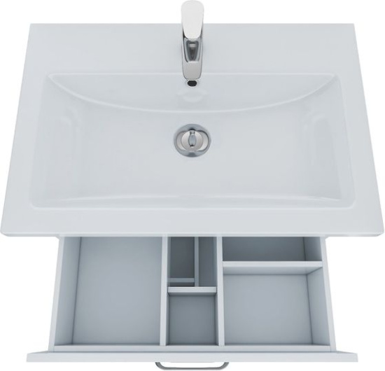 Тумба с раковиной Iddis New Custo 70, напольная, белая