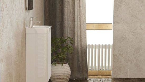 Мебельная раковина Velvex Bio 40 белая