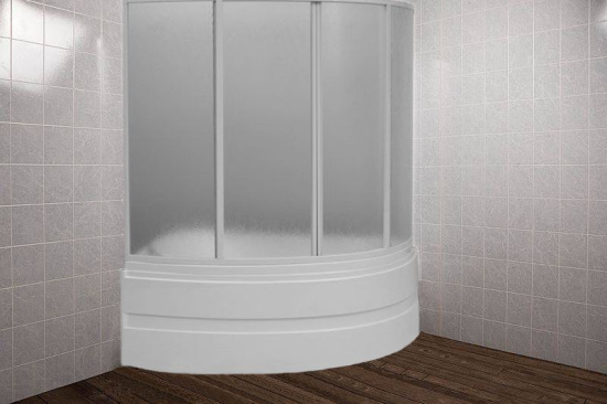 Шторка на ванну Bas Алегра 4 ств., пластик