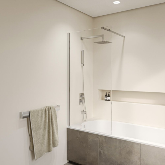 Шторка на ванну RGW Screens SC-052 700х1500 профиль хром, стекло прозрачное