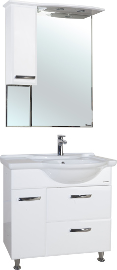 Тумба с раковиной Bellezza Балтика 90 R белая