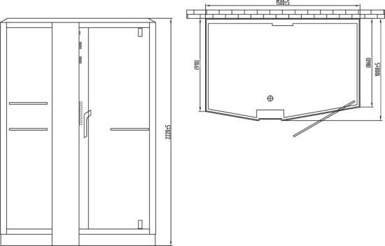Душевая кабина Orans SR-89102LS Black