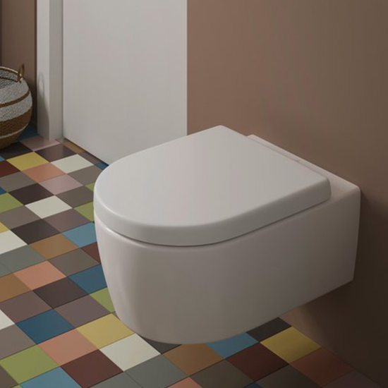 Унитаз подвесной Villeroy & Boch Avento 5656HR01 alpin, безободковый