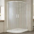 Душевой уголок Vegas Glass ZS-F 120*100 01 10 профиль белый, стекло сатин