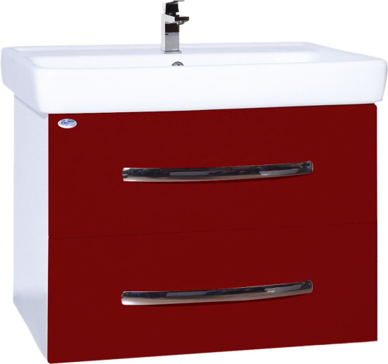Мебель для ванной Bellezza Рокко 80 подвесная, красная
