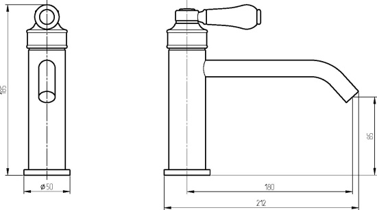 Смеситель для раковины Migliore Ermitage Mini 28578 белый с золотом