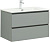 Тумба с раковиной Aquanet Вега 2.0 90 2 ящика, мисти грин, раковина Flat