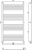 Полотенцесушитель водяной Сунержа Богема+ 150x80, прямая