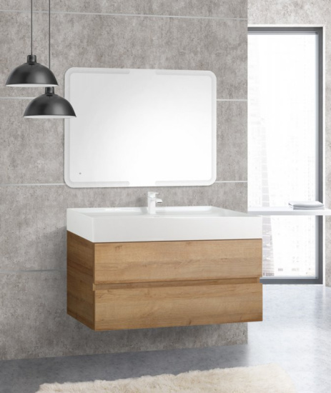 Тумба с раковиной Cezares Molveno 100х46 rovere rivera