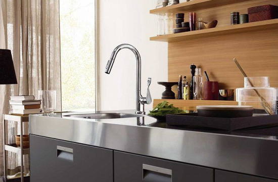 Смеситель для кухни Axor Citterio 39835000 хром