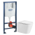 Инсталляция Grohe Rapid SL 38772001 с кнопкой смыва + унитаз подвесной WeltWasser Salzbach 043 GL-WT