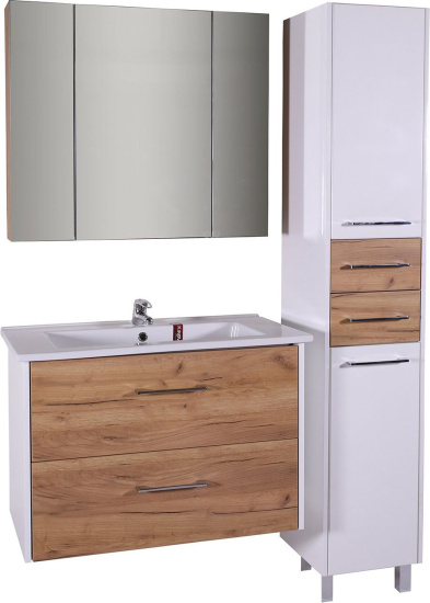 Зеркало-шкаф ASB-Mebel Лира 85 дуб золотой