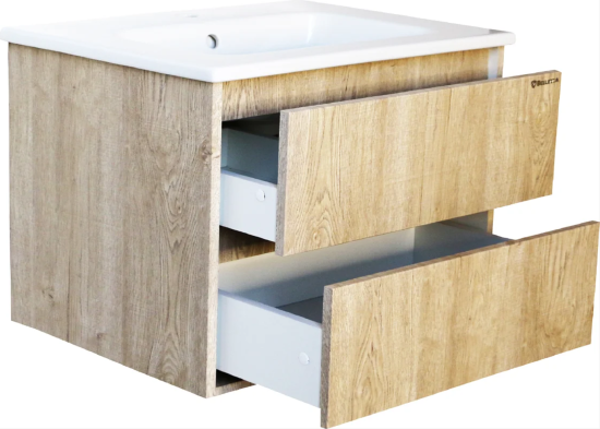 Тумба с раковиной Bellezza Лоренцо 80 дуб светлый
