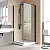 Душевой уголок Vegas Glass EP-Fis LUX 80*90 02М 01 R, профиль черный матовый, стекло прозрачное
