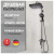 Душевая стойка Hansberge H5068BG, графит Душевая стойка Hansberge H5068BG, графит