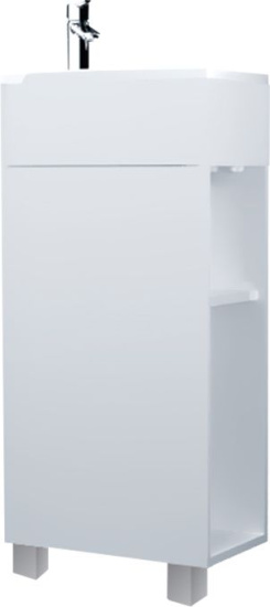 Мебель для ванной 1MarKa Laura 40Н напольная, белый глянец