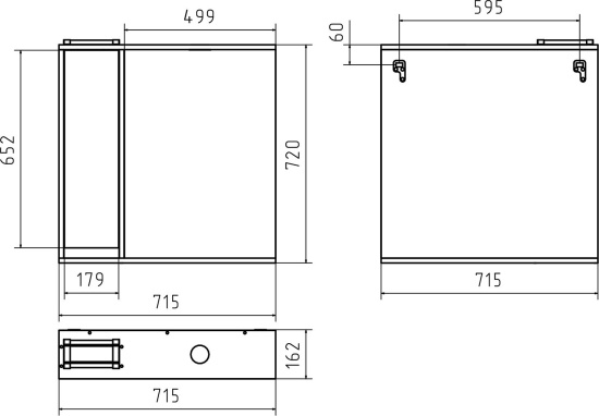 Зеркало Misty Алиса 75 L с подсветкой белое