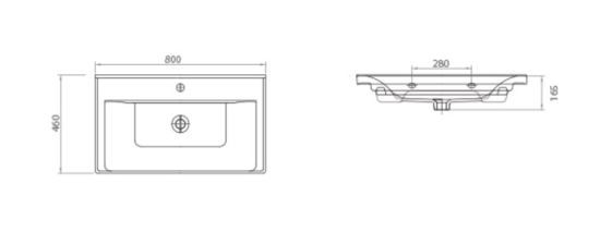 Тумба с раковиной Sanvit Тандем 90 капучино