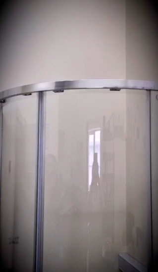 Душевой уголок CeramaLux CL901-100 Grey 100x100, профиль оружейная сталь, стекло прозрачное