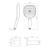 Лейка для душа с держателем и шлангом Raglo R476.41.09, графит