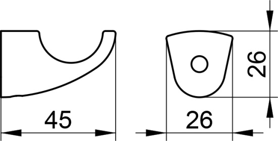 Крючок Keuco Solo 01514