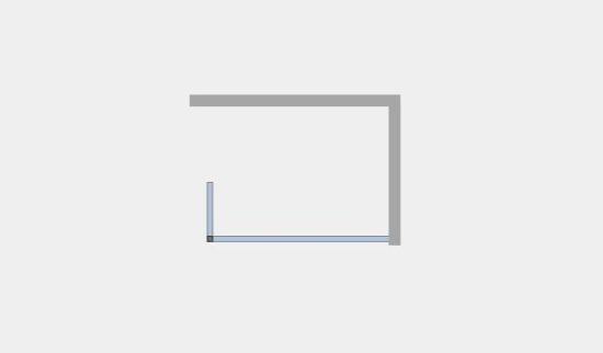 Душевая перегородка Ambassador Walk-In 15031106 100 см