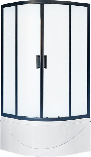 Душевой уголок Royal Bath BK RB90BK-C-BL 90x90 с поддоном