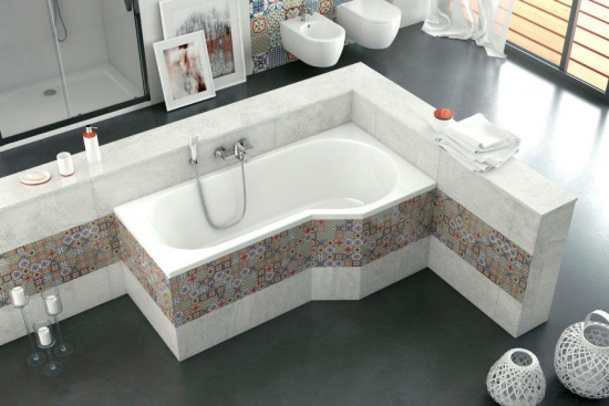 Акриловая ванна Excellent Be Spot 160x80 см правая