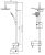 Душевая стойка Dorff Logic D0703000SS