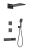 Душевая система Wonzon & Woghand WW-D4538-A-MB с термостатом