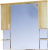 Зеркало-шкаф Misty Olimpia Lux 105 бежевая патина Зеркало-шкаф Misty Olimpia Lux 105 бежевая патина