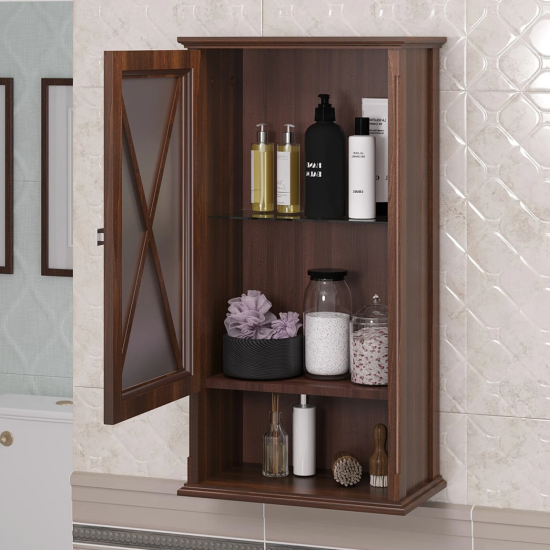 Шкаф подвесной Opadiris Палермо 46 светлый орех, левый