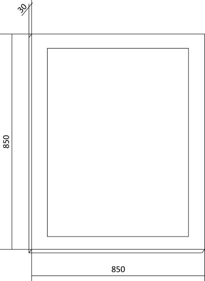 Мебель для ванной Бриклаер Мальта 85 белая