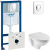 Инсталляция Grohe Rapid SL 38750001 4 в 1 с кнопкой + унитаз подвесной Jacob Delafon Patio E4187 с сиденьем Jacob Delafon Patio E70021 с