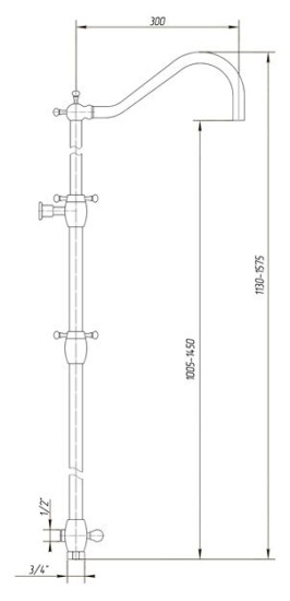Душевая стойка Migliore Onda ML.OND-36.217.D1 Cr