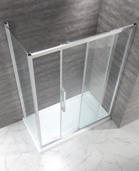 Душевой уголок Cezares Lux-Soft-W-AH-1-150/80-C-Cr-IV