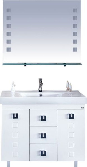 Тумба с раковиной Misty Эллада 100 белая