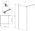 Душевая перегородка Radaway Modo X Black II Frame 95