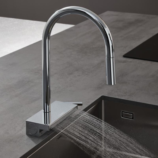 Смеситель для кухни Hansgrohe Aquno Select M81 73831000 хром