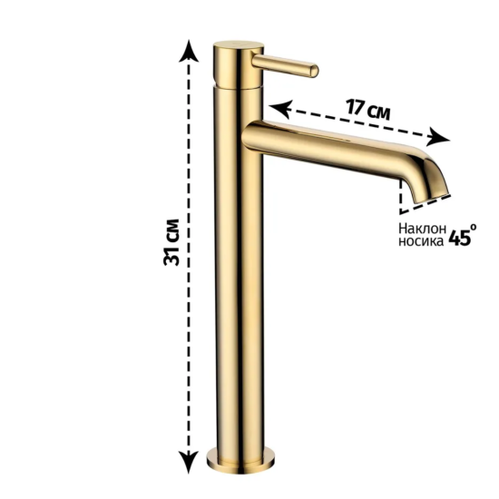 Смеситель для раковины Grocenberg GB3029GO