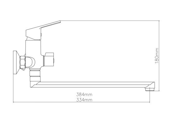 Смеситель для ванны Esko Mumbai MI31