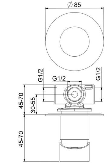 Смеситель для душа Webert One-B NB880101015
