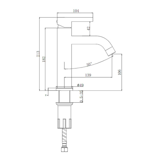 Смеситель для раковины Splenka S221.10.03