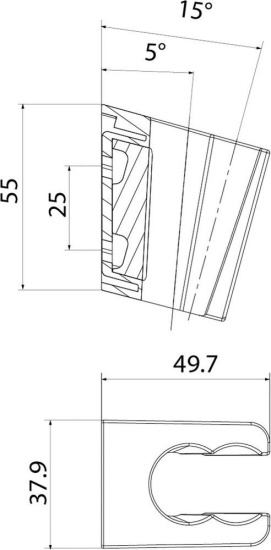Настенный держатель IDDIS Optima Home 080WL00i53 белый матовый