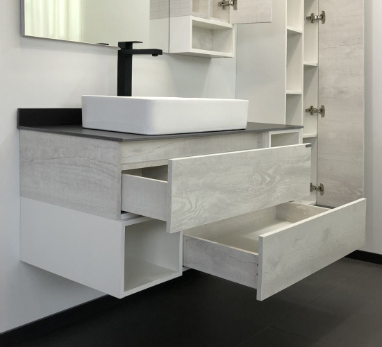 Тумба с раковиной Comforty Прага 120 раковина 78189