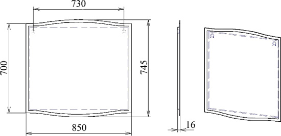 Зеркало Alvaro Banos Carino 85 с подсветкой